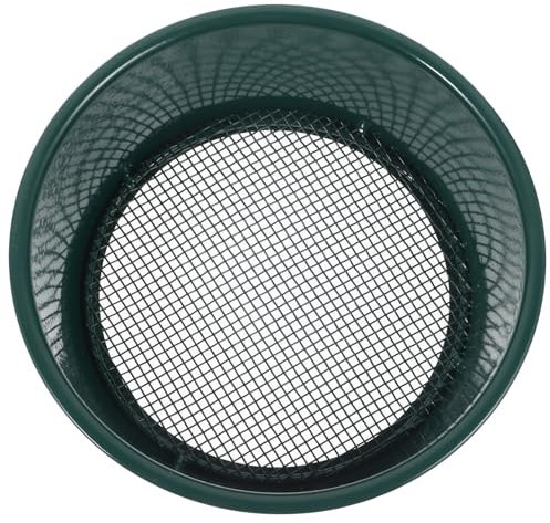 Toddmomy Metall-erdsieb Kompostsieb Mit Maschengröße Runde Siebpfanne Für Gartenarbeit Steinsiebwerkzeug Zum Filtern Von Sand Und Schutt