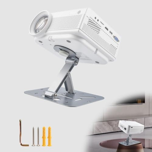 ZDSSY Projector Stand Table - Foldable Desktop Mount Ceiling, 180° Adjustment, Universal 1/4 Screw - Compatible with TMY, HAPPRUN, Yaber, Epson & Most Mini Projectors