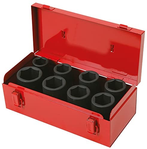 KS Tools 515.0510 - Coffret de douilles longues à chocs 3/4'' - En Chrome Molybdène de haute qualité - 8 pièces