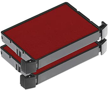 Trodat Ersatzkissen 6/4750 für Printy 4750, 4750 Typo, 4941 und Serie 4750/L, Stempelfarbe Rot, 2er-Pack
