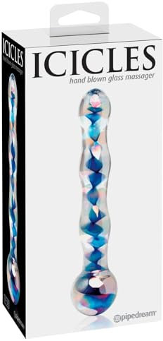 Pipedream Icicles® No. 8 Clear & Blue 17,8 cm