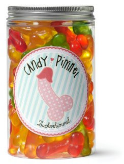 Candy Pimmel, Fruchtgummi in Penis-Form, witziges Geschenk für Freunde, lustiges Geschenk zum JGA, 300 g