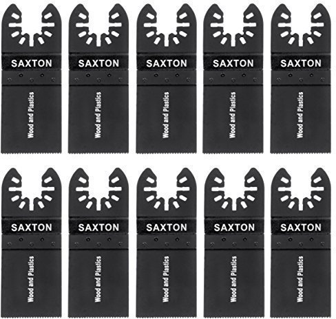 10 x 35mm Saxton Blades for Dewalt Wolf Stanley Black & Decker Worx Oscillating Multitools