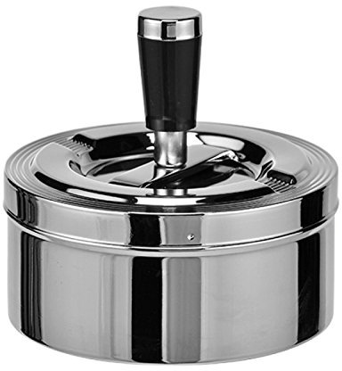 Cendrier rotatif Chromé Diamètre env. 11 cm