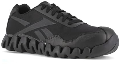 Reebok Work Men's Zig Pulse Work Black and Red Composite Toe Boots