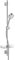 Hansa Wandstangenset / Brauseset Basicjet | + Wandstange, Montageset, Handbrause, Schlauch, Schieber, Seifenschale | Stange 920 mm, Durchmesser Brausekopf: Ø 95 mm, 3-strahlig, Brauseschlauch: 1750 mm