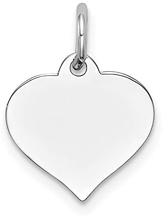 Diamond2deal Herzanhänger 14 Karat Weißgold