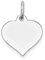 Diamond2deal Herzanhänger 14 Karat Weißgold