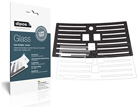 dipos 2x Displayschutzfolie 9H klar für Philips EP3551/00 Tropfblech | Bricht und splittert nicht, kein Echtglas, Anti-Shock, passt perfekt, kratzfest, blasenfrei, hüllenfreundlich, selbstklebend