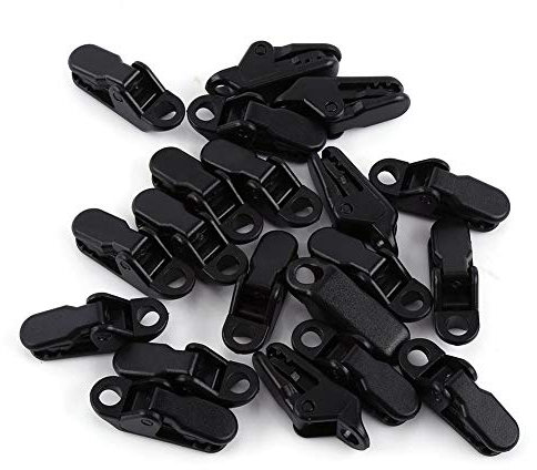 20 Stücke Camping Zelt Plane Clips Heavy Duty Winddicht Clips Snaps Zelt Ziehen Kleiderbügel für Freien Reise Kits