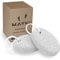 Pumice Stone 2Pcs, Natural Lava Pumice Stone for Feet/Hands/Body, White Calluse Remover/Foot Scrubber Stone for Dead/Hard Skin, Foot File for Men/Women by MAYKI