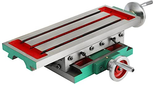 Mophorn Verbundschlittenfrästisch 185 x 100 mm Präzisionsfrästisch Kreuzarbeitstisch Multifunktionsfrästisch Werkbank für alle Bohrständer Tischbohrmaschine Frässchraubstock