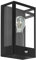 EGLO Außen Wandlampe Alamonte, 1 flammige Außenleuchte mit Bewegungsmelder, Dämmerungssensor, Wandleuchte aus Metall in Schwarz, Glas in Klar, Außenlampe E27, IP44