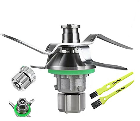 Italdos Gruppo Coltelli Lame compatibile per Vorwerk Thermomix Bimby TM6 TM 6 in Acciaio Inox con Spazzolini Multiuso