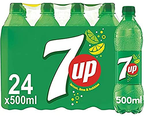 7UP - Lemon & Lime Flavoured Fizzy Drink - 24 x 500ml