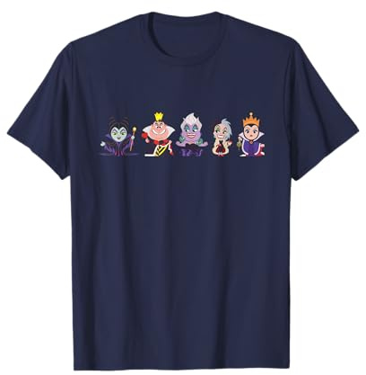 Disney Villains Kawaii Chibi Evil Queens T-Shirt