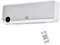 HOMCOM Radiateur mural soufflant oscillant 2000 W - chauffage céramique PTC - 3 niveaux de puissance - télécommande incluse blanc argenté
