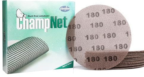 ChampNet Mesh Drywall 9 Inch Sanding Disc 180 Grit 25PCS, Sand Screen 9in Sandpaper Net Dust Free Hook and Loops Discs | Compatible with Radius 360 Drywall Sander | Ideal for Drywall, Floor, Putty Use