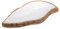 RiloStore Dekoschale Holz 22x12cm Muschel martime Deko o526 Holzschale Schmuckschale Baddeko Muschelschale XL Dekoration weiss Mangoholz