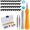 Ormromra Doorbell Replacement, Security Replacement Kit with 40PCS Doorbell Screws, Double-Ended T6 T15 Screwdriver Bit Set for Video Doorbell, Doorbell Battery Change (Transparent Box) (ZAUK-024)