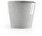 ECOPOTS Amsterdam, fioriera rotonda moderna in plastica riciclata, bianco grigio, 25,4 cm