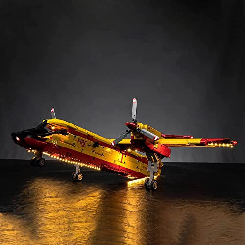 Led Licht Set Kompatibel mit Lego Technic 42152 Löschflugzeug Feuerwehr-Flugzeug-Spielzeug (Kein Modell), Dekorationsbeleuchtungsset für Firefighter Aircraft Kreatives Dekorationslicht