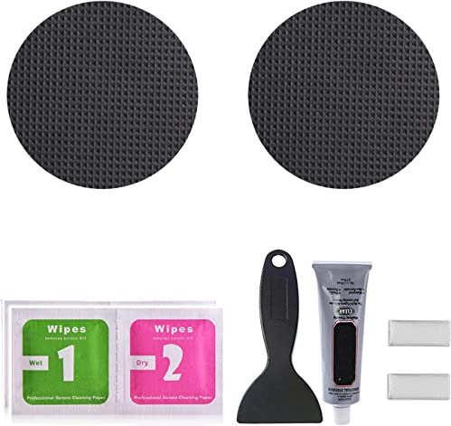 Trampolin-Ersatzzubehör 2/5 Stück Trampolin-Flicken-Reparatur-Set 4-Zoll-Kreis-Kleber auf Luftbett-Flicken-Reparatur-Set Wasserdichter Flicken zur Befestigung von Zelt-Trampolin-Matten-Hüpfburg-Löche
