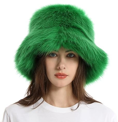 Mütze Damen, Damen Fellmütze Pelzmütze Warm Winter Weich Kunstpelz Mütze Faux Einfarbig Plüschmütze Kunstfell Wintermütze Fellmütze Kunst Pelz Beanie Mütze für Reise Skifahren Radfahren