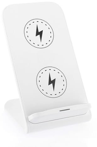 Chargeur sans Fil pour Google Pixel 8a, 8 Pro, 8, 7a, 7 - Charge Rapide Induction Bi-Zones 15W Qi, Support Bureau Blanc