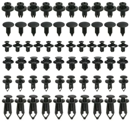 Conpert Auto Befestigung Clips für Mitsubishi Lancer, 6 Größen, 60 Stück, Auto-Befestigungsclips, Autozubehör