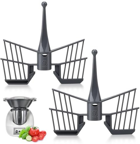 sitarcmin 2 Pièces Fouet Batteur Papillon pour Thermomix Tm5 Tm6 Tm31,Mélangeur Papillon Fagor,Fouet Batteur Papillon Monsieur Cuisine,Papillon Fouet Robot Pièces de Rechange Cuisinart
