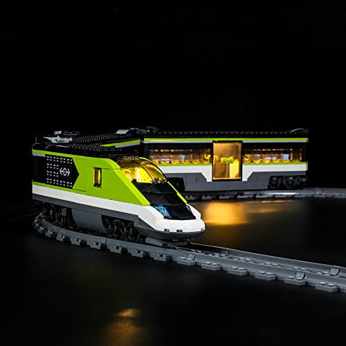 MENZAVA Licht-Set Kompatibel Mit 60337 Personen-Schnellzug City - Led-Beleuchtungsset Für Bausteinen Modell - Modell Set Nicht Enthalten