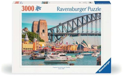 Ravensburger Puzzle 12001419 - Secret Sydney - 3000 Teile Puzzle für Erwachsene und Kinder ab 14 Jahren, Stadt-Puzzle mit Sydney-Motiv