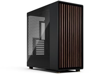 Fractal Design North XL RC Charcoal Black TG Dark - PC Case for Reverse Connector Motherboards - Includes 3 x 140 mm Fans - Type-C USB - RC ATX Full Tower Case