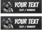 2 personalisierbare Etiketten für taktisches Hundegeschirr – 2 selbstklebende Patches, kompatibel mit Julius, OneTigris, Rabbitgoo... Original-Sicherheitszubehör (Schwarz, 11 x 3 cm)