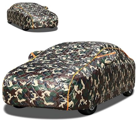 Autoabdeckung für Mercedes-Benz SLK 230 Kompressor (R170), 1996-2004, Autoabdeckung mit Baumwollfutter Winter Wasserdicht Auto Abdeckplane im Freien, Outdoor Vollständige Autoabdeckung Hagelsichere(Ar