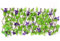 2PC Siepe Artificiale Sintetica,200x40cm Siepe Artificiale Per Balconi Con Fiori, Siepe Finta Artificiale Ornamentale, Decorativo Per Schermi, Pannelli Di Recinzione Di Piante, Per Patio Casa Backyard