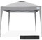 Quictent Pop Up Pavillon 2x2m mit Tasche, Faltbar Wasserdicht Event Shelter, 50+ UV-Schutz Baldachin Gartenzelt für Partys, Camping, Festivals und Flohmärkte - Grau