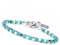 Unique Gems Edelsteinarmband Türkis Ø 4mm Stainless Steel Damen & Herren Energiearmband 16cm bis 20cm Juweliers- Qualität