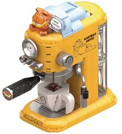 PAN TASY Garfield Funny Machine Series: Coffee Maker 301-Piece Building Block Toy