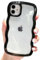 BARALARIQIU Mobile Phone Case for Google Pixel 7a Case, Transparent Clear Plain Curly Wave Frame Soft Silicone Shockproof Protective TPU Case for Google Pixel 7a Mobile Phone Case, Black