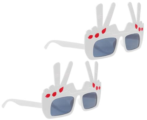 DEARMAMY Lustiges Gestenbrillen-Set 2-teiliges Partybrillen-Set Aus Pc-Material Für Geburtstage Halloween-kostüme