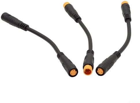 2PCS E-Bike Thumb Throttle Cable, 3 Pin Sensor Thumb Throttle Extension Cable, Ebike Connector Cable Wire For Electric Bike Conversion Kit(Female)