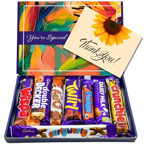 Chocolate Gift Box - Letterbox Hamper - For Kids - Him and Her (Thank You)