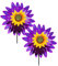 Lot de 2 moulins à vent en forme de fleur, tournesol, sculptures à vent rotatives à 360 °, 75 cm, carillons de jardin comme décoration pour cour, pelouse et terrasse (A)