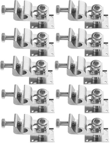 Lot de 10 cosses de mise à la terre pour panneau solaire photovoltaïque - Pour fil nu et tuyau