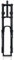 Forcella ad aria per mountain bike, 26/27,5/29 pollici, doppia spalla, forcella anteriore DH, escursione 140 mm, attacco QR da 1-1/8 con tubo dritto, blocco manuale, lega di alluminio e magnesio (ner