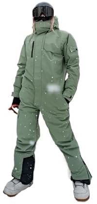 MDSIOKHJ Skianzug Schneeanzug Einteiliger Skianzug wasserdicht atmungsaktiv Snowboard Winter Arbeitskleidung Hosen Skijacke Damen Herren Schneekleidung