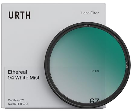 Urth 72mm Ethereal White Mist ¼ Diffusion Lens Filter (Plus) | Halation & Soft Glow Effect, Softens Skin Tones, For Dreamy Portraits & Weddings, 20-Layer Nano-Coated Glass