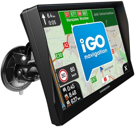 MODECOM Freeway CX 9.3 Plus | LKW & PKW Navigationsgerät | 9 Zoll Display | iGO Truck Software Europa | GPS Routenplaner für LKW & Transporter | Jährliches Kartenupdate